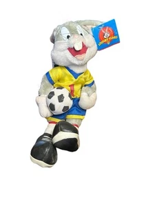 Vintage Looney Tunes Bugs Bunny Soccer Plush – Warner Bros – With Tag – 13” - Picture 1 of 7