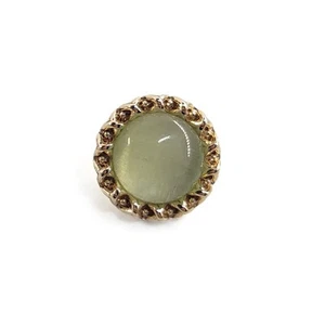 20 Pcs Clear Green Resin Buttons 11.5mm Gravel Inlaid Sewing Shank Buttons - Picture 1 of 7