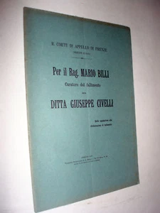 Tribunale Firenze DITTA GIUSEPPE CIVELLI Fallimento - Picture 1 of 1