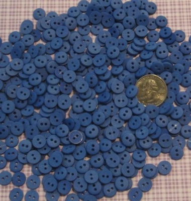 Hand Dyed 38" Round BUTTONS, 2 holes , Assorted colors, Lots of 25, 50, 100  - Image 1 of 2