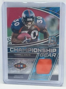 Terrell Davis Worn Patch Neon Blue /60 2022 Panini Spectra Football # CG-TDA - Bild 1 von 2