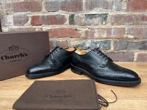 Church's Mens Shoes Custom Grade Grafton Brogues UK 9 US 10 EU 43 F Worn Twice - Picture 1 of 15