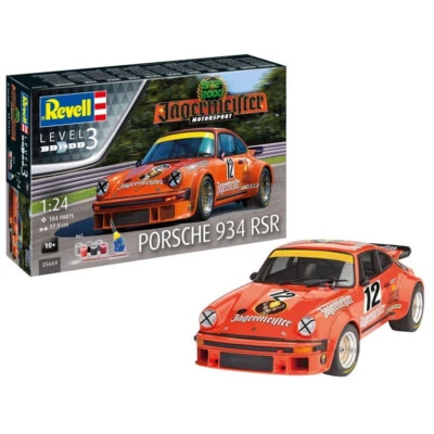 REVELL KIT 1:24 AUTO SPORTIVA PORSCHE 934 RSR CON COLLA, COLORI, PENNELLO  05669 - Immagine 1 di 3
