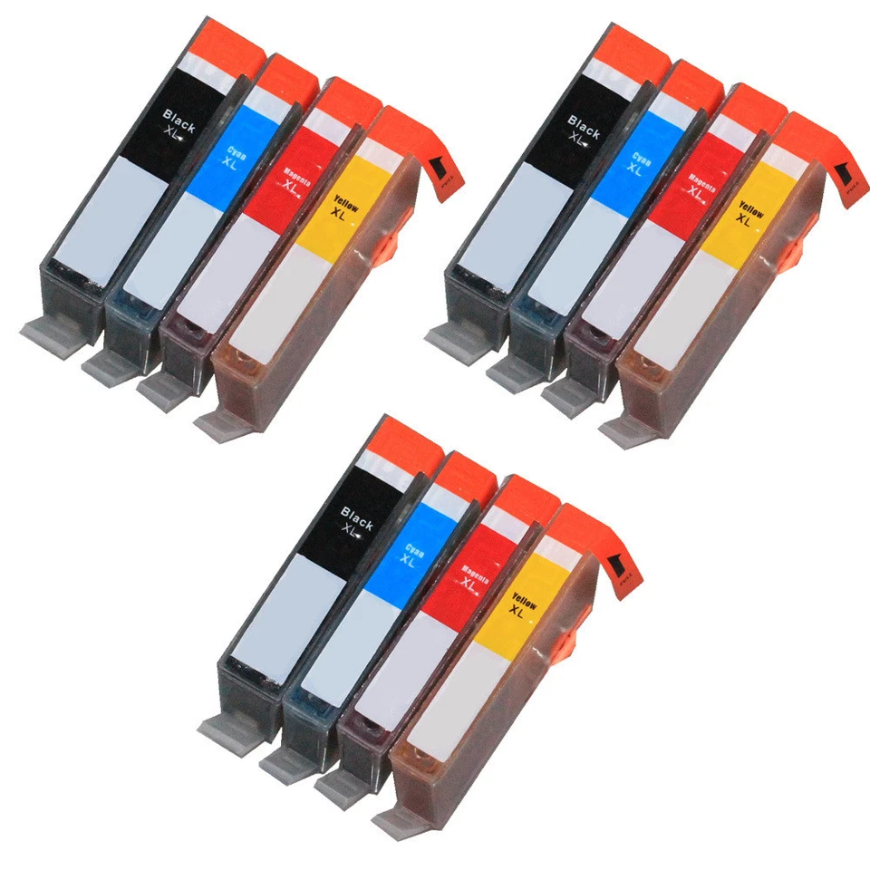 12 PK Value Ink Cartridge Combo for HP 564XL Photosmart 6510 6512 6515 6520 6525 - Image 1 of 1
