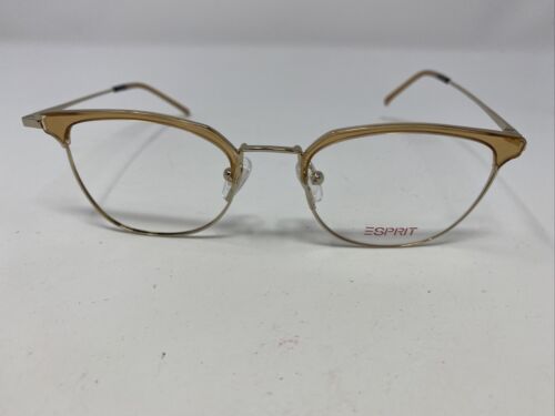 ESPIRIT EYEGLASSES FRAME ET17119 535 50/19/145 GOLD FULL RIM 6465