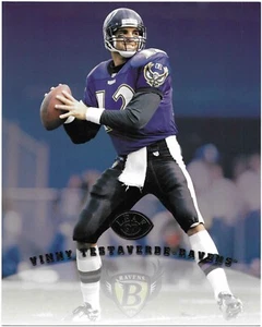 Vinny Testaverde 1997 LEAF NFL SIGNATURE SERIES 8X10 JUMBO CARD Ravens NON AUTO - Bild 1 von 2