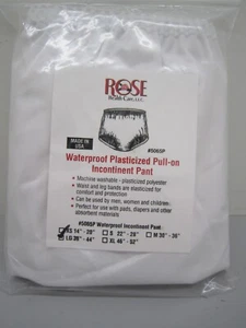 Pantalone incontinente pull-on plastificato impermeabile rosa - Foto 1 di 1