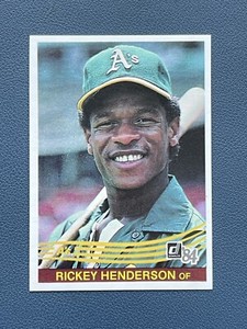 1984 Donruss - #54 Rickey Henderson - NM+