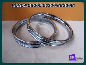 Fit Honda CB200 CB200B CL200  Front & Rear Steel  Wheel Rim Set **bi4743** - Picture 1 of 5