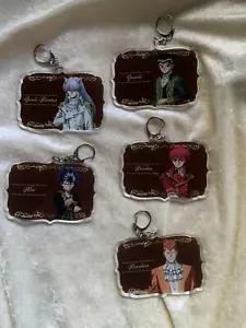 Official Yu Yu Hakusho Acrylic Keychain set Yusuke Kurama Kuwabara Hiei - Picture 1 of 2