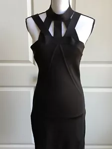 French Connection Bodycon Dress Black. US 10/UK 14 BNWT - Picture 1 of 2