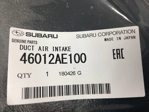 2002-2007 Subaru Impreza WRX STi Air Intake Duct 46012AE100 Genuine Oem Turbo - Picture 1 of 3