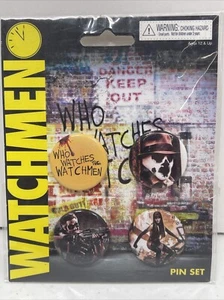 Vintage The Watchmen DC Comics 4 Pin / Button Set 2009 - Picture 1 of 6