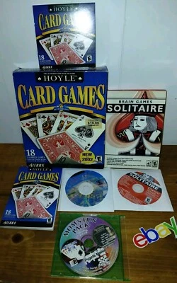Vintage Hoyle Card Games Brain Games Solitaire Mom's Fun Pack Klick PC CD-ROM  - Image 1 of 4