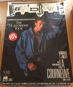 Póster del concierto de David Bowie Glass Spider París GIGANTE 46x63 - Imagen 1 de 1