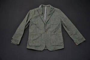 Epaulet New York Chore Jacket Green Wool 40 Slim Sport Coat 525C - Picture 1 of 5