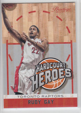 2013-14 Prestige Hardcourt Heroes Toronto Raptors Basketball Card #5 Rudy Gay