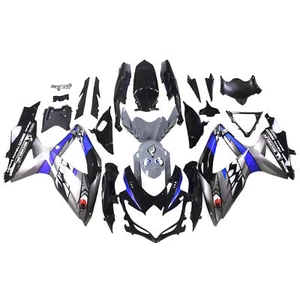 ABS Plastic Bodywork For Suzuki GSXR600 GSXR750 K8 2008-2010 Grey Black Fairings - Bild 1 von 9