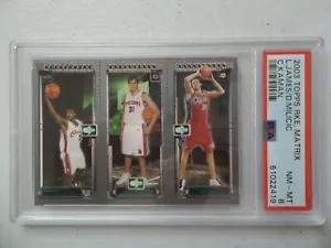 LeBron James RC 2003 Topps Matrix ROOKIE Card Graded PSA 8 NM-MT Cleveland Cavs - Picture 1 of 4