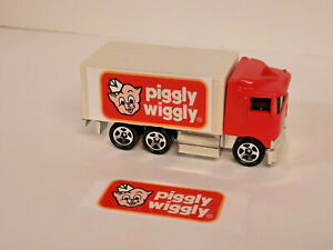 Piggly Wiggly - Set of 2 stickers-fits Hot Wheels Hiway Hauler- Custom Trailer