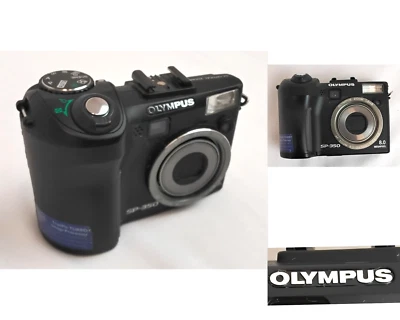 Olympus SP-350 8.0MP Digital Camera 3x Optical Zoom Black Tested Working #W3991 - Image 1 of 4