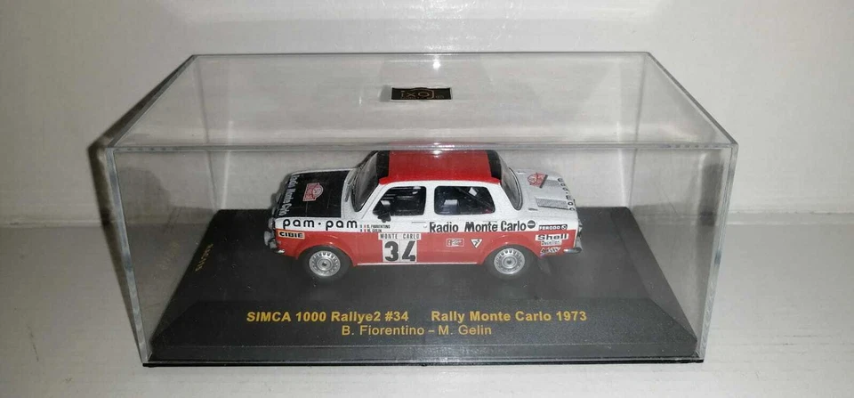 SIMCA 1000 RALLY 2 #34 RALLY MONTE CARLO 1973 IXO MODELS SCALA 1:43 - Immagine 1 di 1