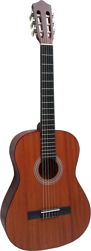 4/4 MAHAGONI CLASSIC KONZERTGITARRE GITARRE EINSTEIGER SCHULE QUALITÄT TOP NYLON