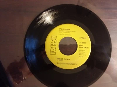 1969 EXC PROMO Jack Jones Sweet Child/THE LAST SEVEN DAYS  74-0185   45 - Image 1 of 2