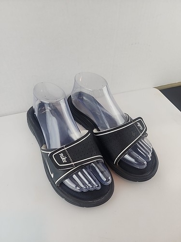 NIKE COMFORT PLANTARE SLIDES DONNA TAGLIA 8 BIANCO E NERO