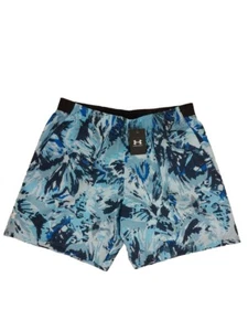 Under Armour UA Woven Adapt Shorts Black Blue Camo Men's Large XL NWT MSRP $40 - Picture 1 of 6