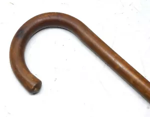 Klassischer Stil 36"" Vintage gebogenes Holz Gehstock mit Messingspitze INV16738 - Bild 1 von 4
