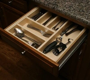 Hafele 556.93.301 Italian Crafted Birch Hardwood Cutlery Silverware Drawer Tray - Picture 1 of 6