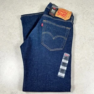 Levi's Men's 501 ORIGINAL FIT Stretch 31x30 Stay Dark Indigo Blue NEW WITH TAGS - Picture 1 of 12