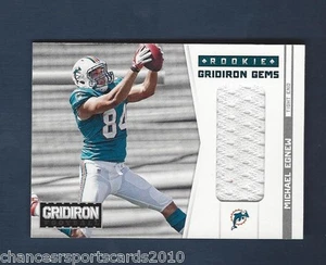 2012 Gridiron Michael Egnew RC novato Gridriron Gemas camiseta #d 193/199 DELFINES - Imagen 1 de 2