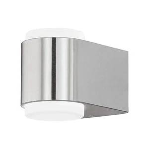 Eglo LED Außenwandleuchte Briones 2 x 3W Silber Edelstahl Up&Down Lampe warmweiß - Bild 1 von 2