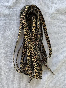 MOXI PREMIUM ROLLERSKATE LACES LADIES ADULT SIZES PANTHER PRINT 118" LENGTH - Picture 1 of 4
