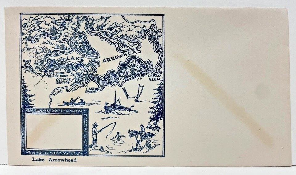 Vintage Lake Arrowhead, California US Mail Cover FDC, Unposted - Image 1 of 2