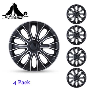 15" 4 Wheel Covers Snap On Full Hub Cap Fit R15 Tire & Steel Rim Car Accessories - Picture 1 of 9