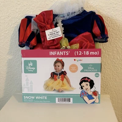Disney Blancanieves Princesa Disfraz Infantil Vestir Talla 12-18 Meses NUEVO Foto 1 de 4