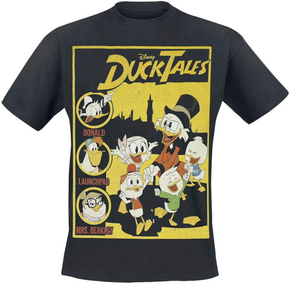 Mickey Mouse T-Shirt Herren DuckTales - Cover schwarz - Bild 1 von 1