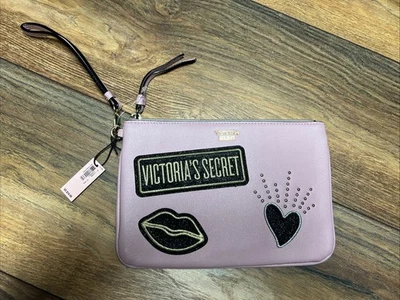 VICTORIA'S SECRET НАШИВКА НОЧЬ ВНЕ КОШЕЛЕК С РЕМЕШКОМ СУМОЧКА МЕШОК СУМКА ЧЕРНЫЙ НОВЫЙ С ЯРЛЫКАМИ - Изображение 1 из 4