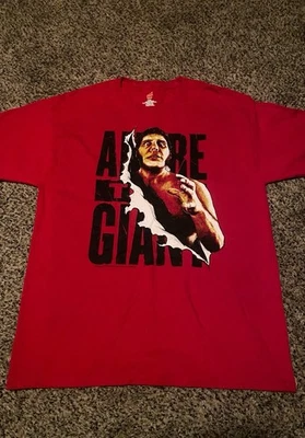 Camiseta We/WWF Red Andre The Giant A Foto 1 de 4