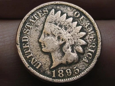 1895 Indian Head One Cent Penny- VG Details - Image 1 of 3