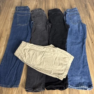 Lot Of 5 Boys Jeans / Shorts Size 10 Mixed Brands And Styles - Picture 1 of 22
