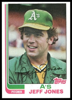 1982 Topps #139 Jeff Jones Oakland Athletics - Image 1 of 2