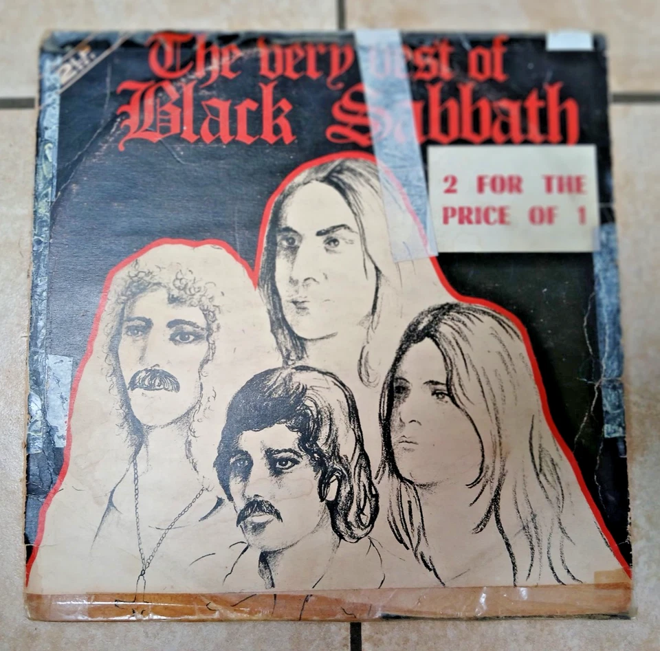 Black Sabbath RARE Zimbabwe Press Best 2 LP Plum Maiden Ozzy Priest Led AC/DC - Image 1 of 4