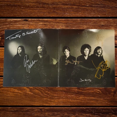 Eagles firmado lp***The Long Run Gatefold***5 miembros  Foto 1 de 3