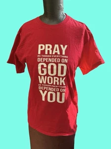 Red St. Joseph Prayer T-shirt - Picture 1 of 7
