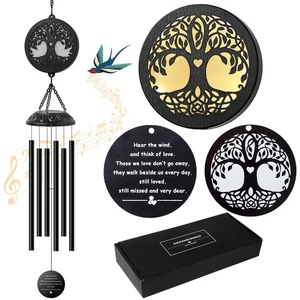 Solar Lebensbaum Windspiel - Erinnerungsgeschenk für Mama, Outdoor Gartendeko - Bild 1 von 7