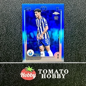 TOPPS CHROME UEFA 2024-25 DENIZ GUL RC /150 BLUE REFRACTOR PORTO - Picture 1 of 2